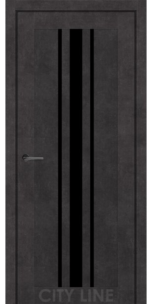 Межкомнатные двери CityLine Express ARDENA korfad-express-ardena-oniks-sirii-oscar-collection-s-cernym-steklom